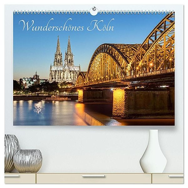 Wunderschönes Köln (hochwertiger Premium Wandkalender 2024 DIN A2 quer), Kunstdruck in Hochglanz, Michael Valjak