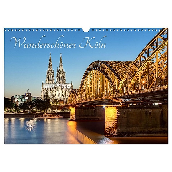 Wunderschönes Köln (Wandkalender 2024 DIN A3 quer), CALVENDO Monatskalender, Michael Valjak