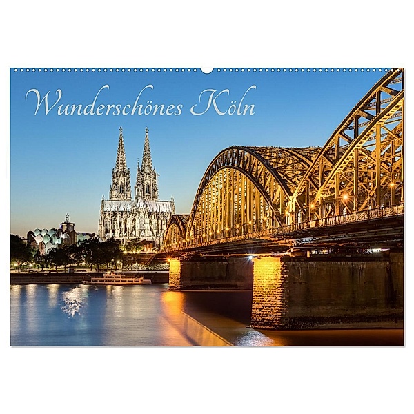 Wunderschönes Köln (Wandkalender 2025 DIN A2 quer), CALVENDO Monatskalender, Calvendo, Michael Valjak