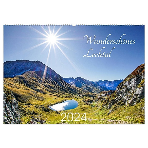 Wunderschönes Lechtal (Wandkalender 2024 DIN A2 quer), CALVENDO Monatskalender, Gerd Schäfer
