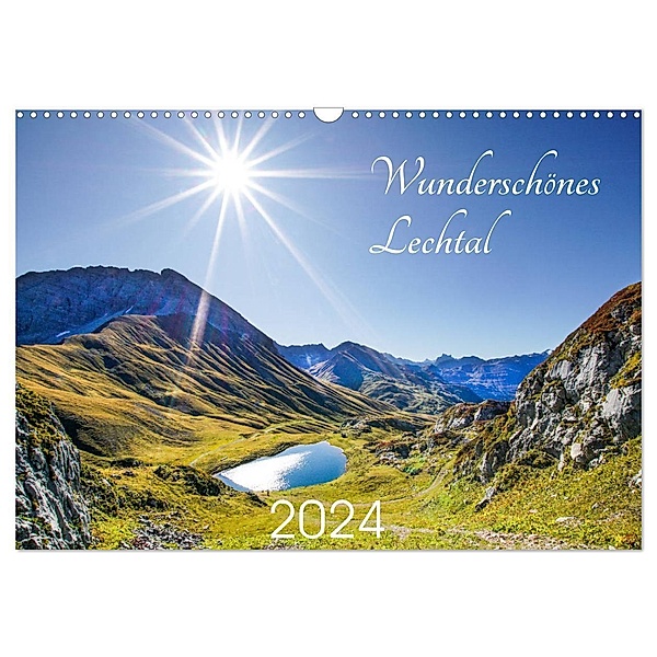 Wunderschönes Lechtal (Wandkalender 2024 DIN A3 quer), CALVENDO Monatskalender, Gerd Schäfer
