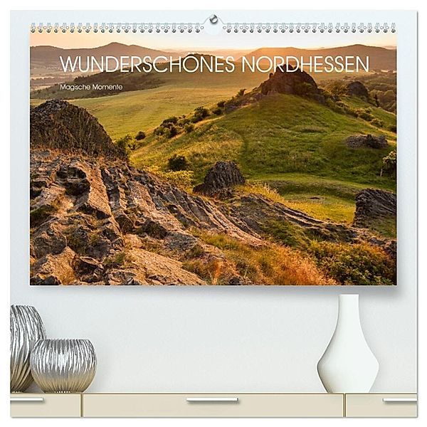 Wunderschönes Nordhessen - Magische Momente (hochwertiger Premium Wandkalender 2024 DIN A2 quer), Kunstdruck in Hochglanz, Stephan Rech Naturfotografie