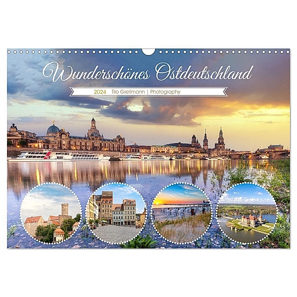 Wunderschönes Ostdeutschland (Wandkalender 2024 DIN A3 quer), CALVENDO Monatskalender, Tilo Grellmann Photography