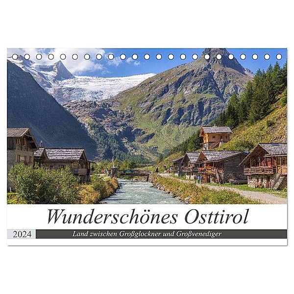Wunderschönes Osttirol (Tischkalender 2024 DIN A5 quer), CALVENDO Monatskalender, Axel Matthies