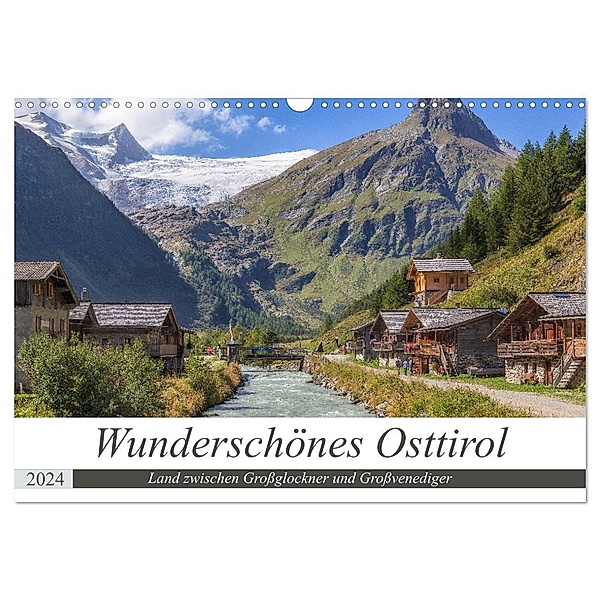 Wunderschönes Osttirol (Wandkalender 2024 DIN A3 quer), CALVENDO Monatskalender, Axel Matthies