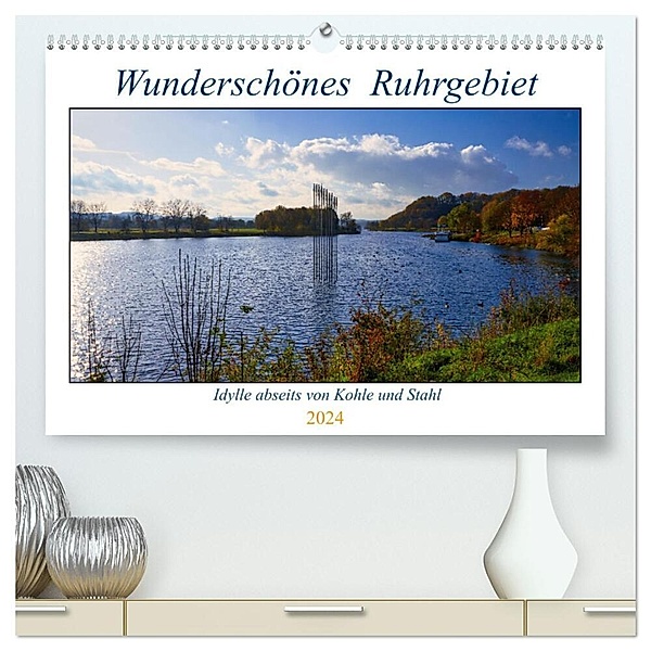 Wunderschönes Ruhrgebiet - Abseits von Kohle und Stahl (hochwertiger Premium Wandkalender 2024 DIN A2 quer), Kunstdruck in Hochglanz, Michael Fiolka