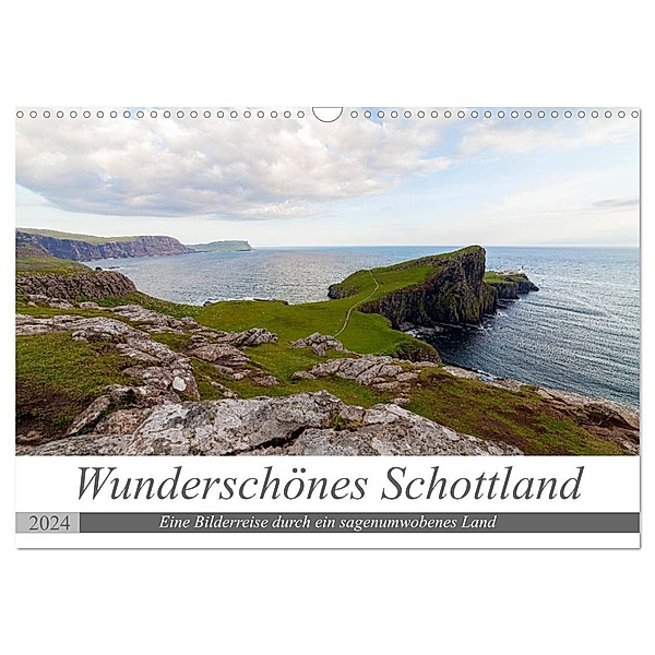 Wunderschönes Schottland - Bilderreise durch ein sagenumwobenes Land (Wandkalender 2024 DIN A3 quer), CALVENDO Monatskalender, TJPhotography
