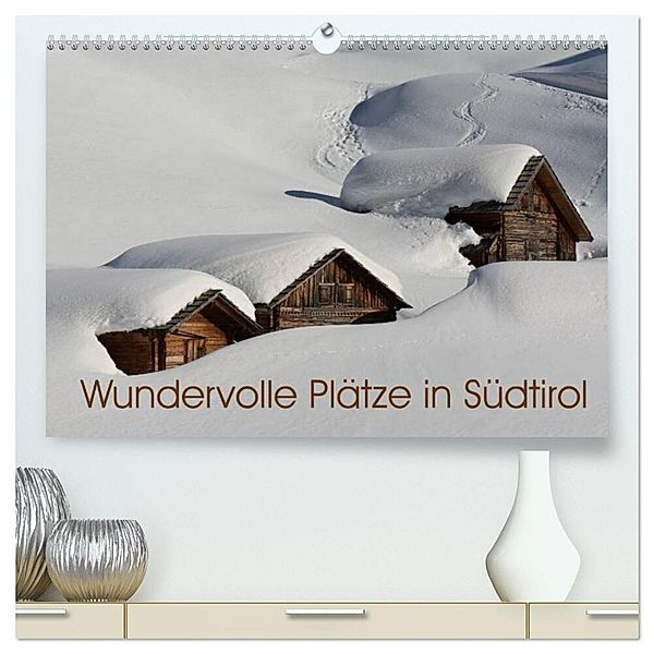 Wundervolle Plätze in Südtirol (hochwertiger Premium Wandkalender 2025 DIN A2 quer), Kunstdruck in Hochglanz, Calvendo, Georg Niederkofler