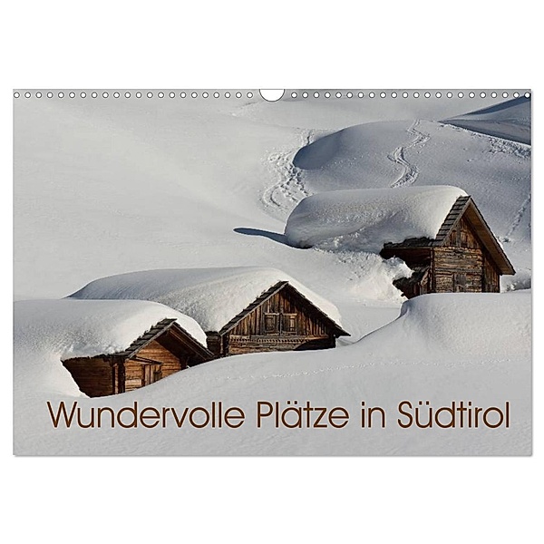 Wundervolle Plätze in Südtirol (Wandkalender 2024 DIN A3 quer), CALVENDO Monatskalender, Georg Niederkofler