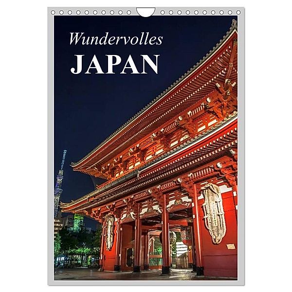 Wundervolles Japan (Wandkalender 2024 DIN A4 hoch), CALVENDO Monatskalender, Elisabeth Stanzer