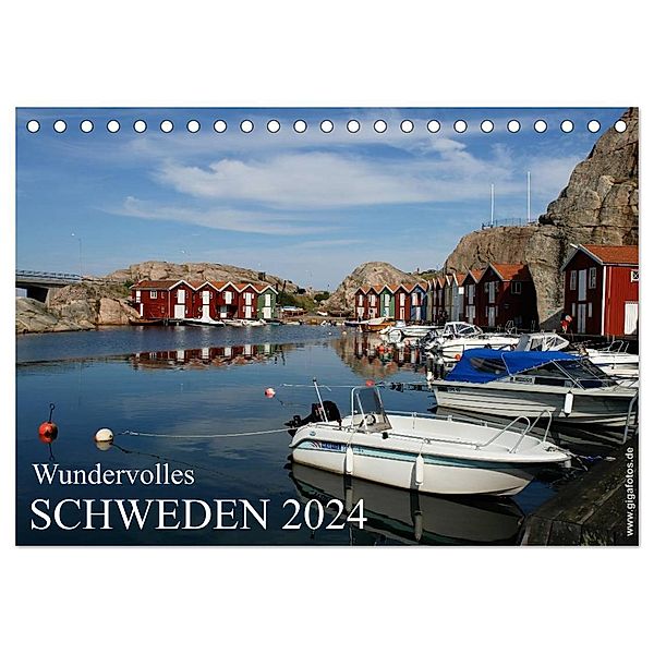 Wundervolles Schweden 2024 (Tischkalender 2024 DIN A5 quer), CALVENDO Monatskalender, Werner Prescher