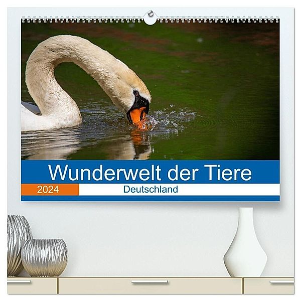 Wunderwelt der Tiere - Deutschland (hochwertiger Premium Wandkalender 2024 DIN A2 quer), Kunstdruck in Hochglanz, Dirk Fritsche (Five-Birds Photography - www.5bp.de)