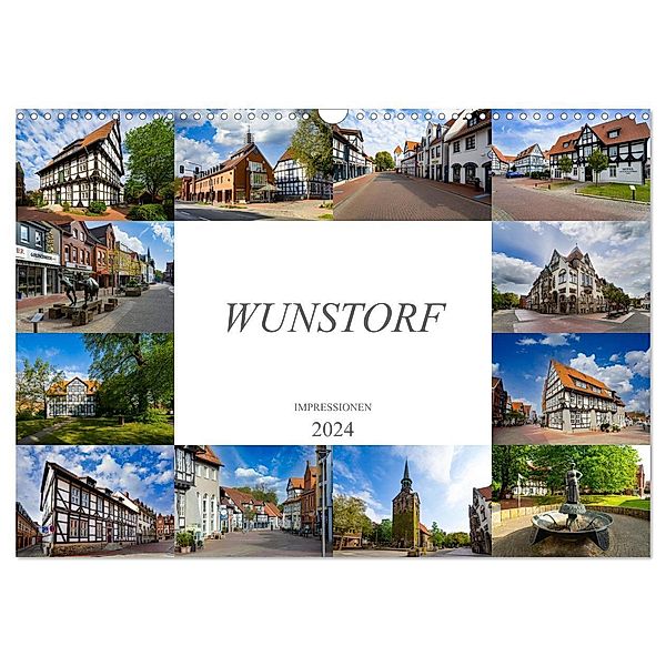 Wunstorf Impressionen (Wandkalender 2024 DIN A3 quer), CALVENDO Monatskalender, Dirk Meutzner