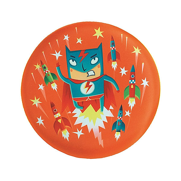 Djeco Wurfscheibe FLYING HERO (20cm) in orange