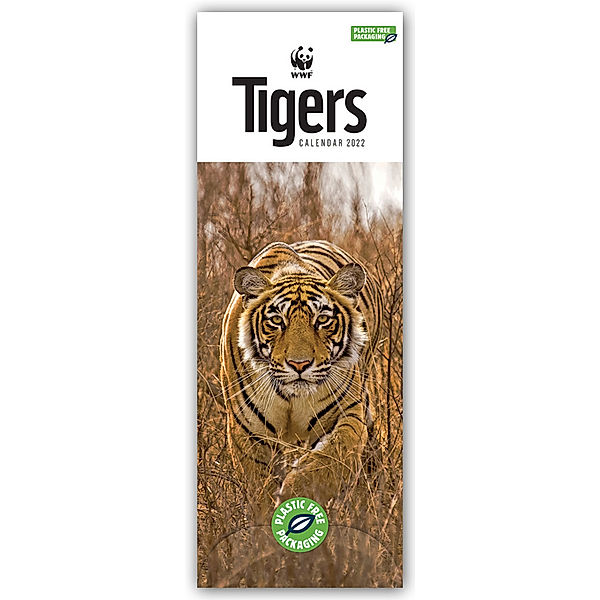 WWF - Tigers - Tiger 2022 - Slimline-Kalender, Carousel Calendar