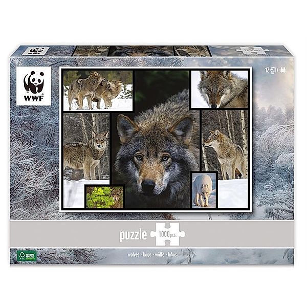 AMBASSADOR, Carletto Deutschland WWF - Wölfe 1000 Teile (Puzzle)