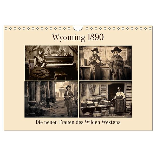 Wyoming 1890 (Wandkalender 2024 DIN A4 quer), CALVENDO Monatskalender, Eva Ola Feix