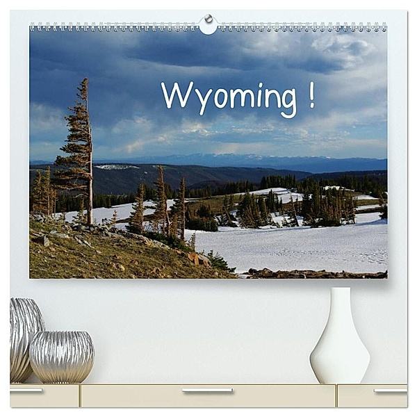 Wyoming! (hochwertiger Premium Wandkalender 2024 DIN A2 quer), Kunstdruck in Hochglanz, Claudio Del Luongo