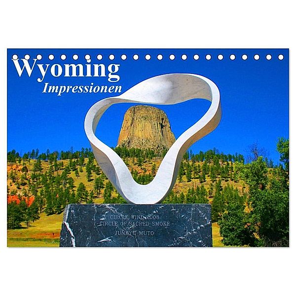 Wyoming - Impressionen (Tischkalender 2024 DIN A5 quer), CALVENDO Monatskalender, Elisabeth Stanzer