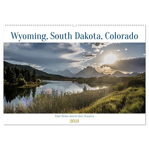 Wyoming, South Dakota Colorado (Wandkalender 2024 DIN A2 quer), CALVENDO Monatskalender, Calvendo, Rolf-Dieter Hitzbleck