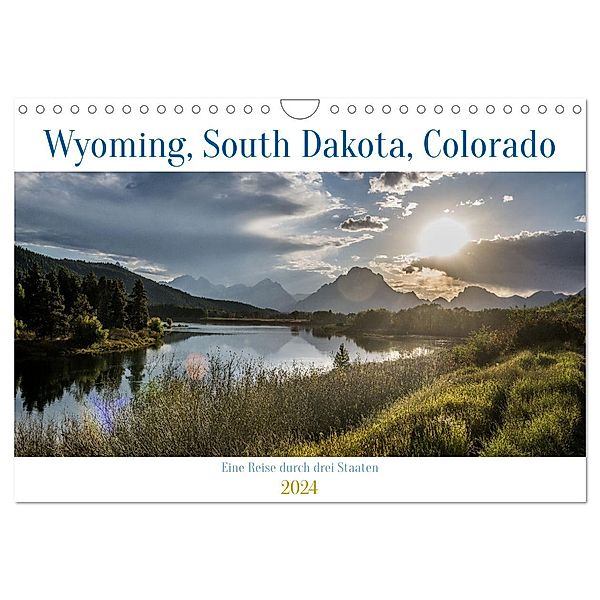 Wyoming, South Dakota Colorado (Wandkalender 2024 DIN A4 quer), CALVENDO Monatskalender, Calvendo, Rolf-Dieter Hitzbleck
