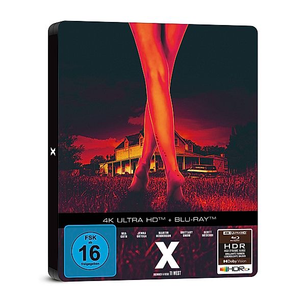 X - 2-Disc Limited Steelbook (4K Ultra HD), Ti West