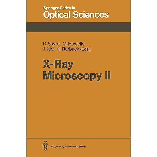 X-Ray Microscopy II / Springer Series in Optical Sciences Bd.56