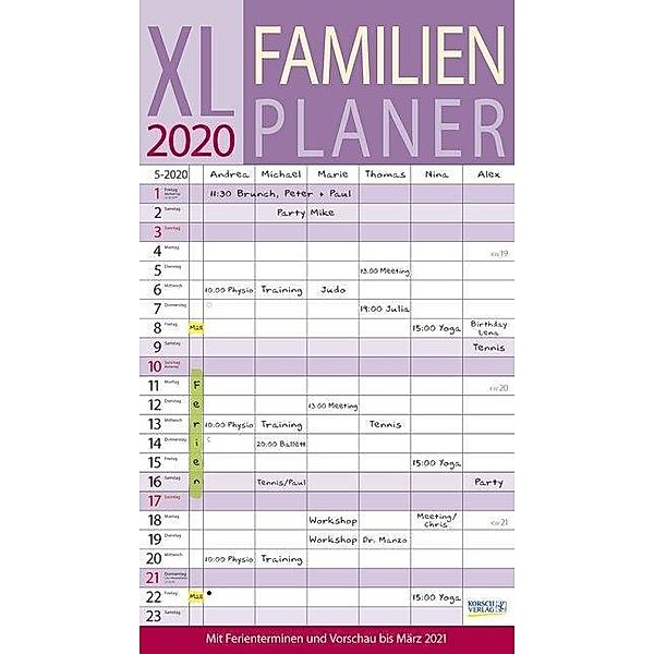 XL Familienplaner 2020