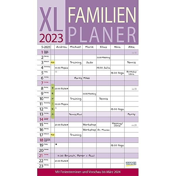 XL Familienplaner 2023
