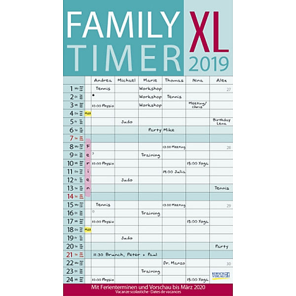 XL Family Timer 2019