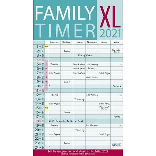 XL Family Timer 2021