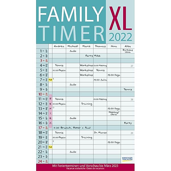 XL Family Timer 2022