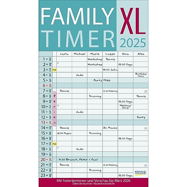 XL Family Timer 2025