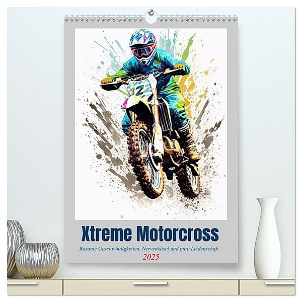 Xtreme Crossfire (hochwertiger Premium Wandkalender 2025 DIN A2 hoch), Kunstdruck in Hochglanz, Calvendo, Steffen Gierok-Latniak