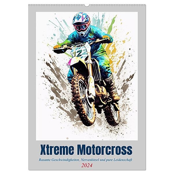 Xtreme Crossfire (Wandkalender 2024 DIN A2 hoch), CALVENDO Monatskalender, Steffen Gierok-Latniak