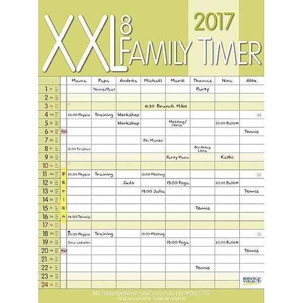 XXL Family Timer 8 2017