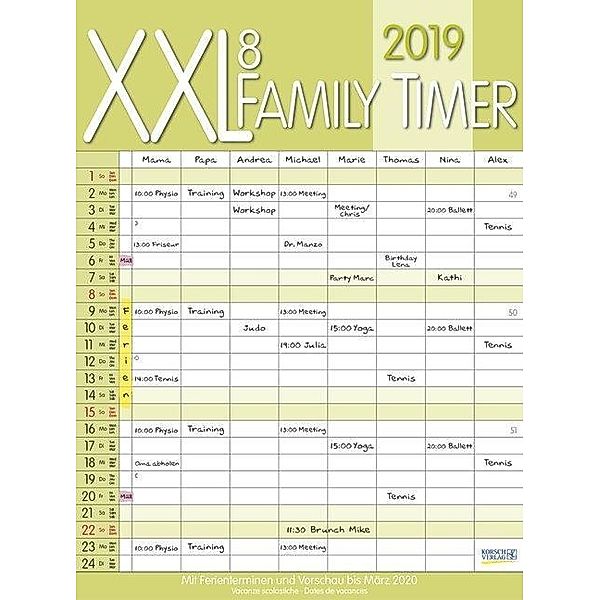 XXL Family Timer 8, 2019