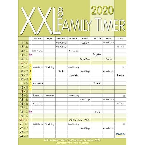 XXL Family Timer 8 2020