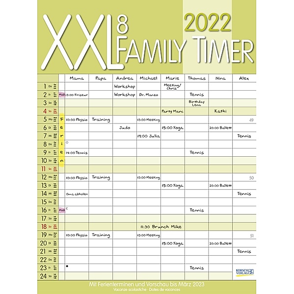 XXL Family Timer 8 2022