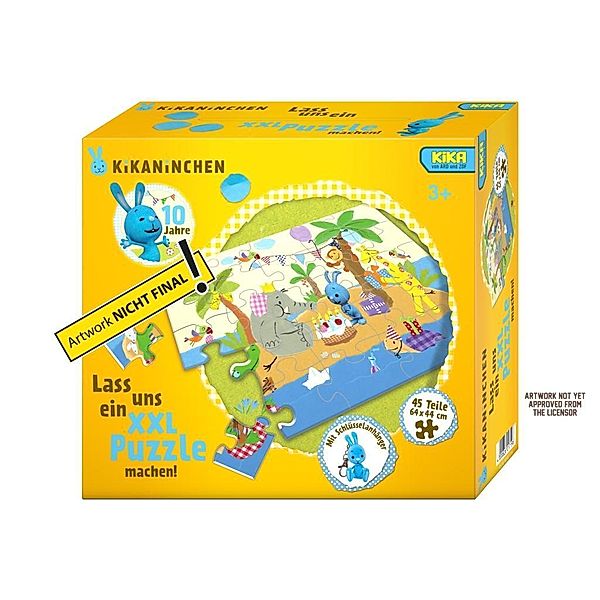 XXL Puzzle Kikaninchen - Happy Birthday (Kinderpuzzle)