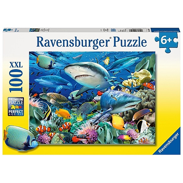 Ravensburger Verlag XXL-Puzzle Riff der Haie 100-teilig