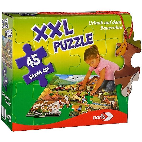 Noris XXL-Puzzle URLAUB AUF DEM BAUERNHOF 45-teilig