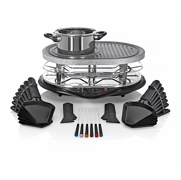 XXL-Raclette- und Fondueset, 32tlg