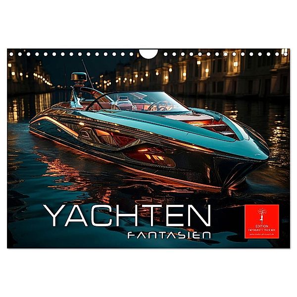 Yachten Fantasien (Wandkalender 2025 DIN A4 quer), CALVENDO Monatskalender, Calvendo, Peter Roder