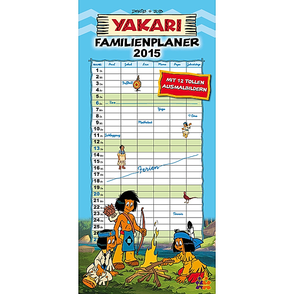 Yakari - Familienplaner 2015