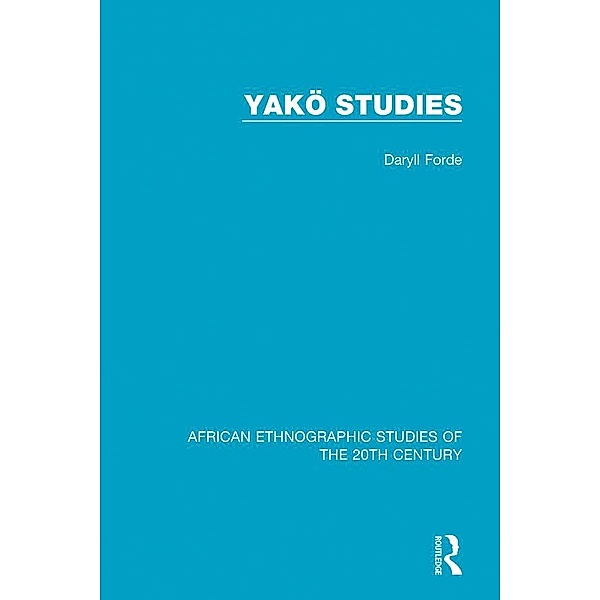Yakö Studies, Daryll Forde