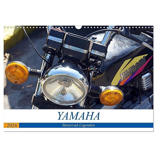 YAMAHA - Motorrad-Legenden (Wandkalender 2024 DIN A3 quer), CALVENDO Monatskalender, Henning von Löwis of Menar