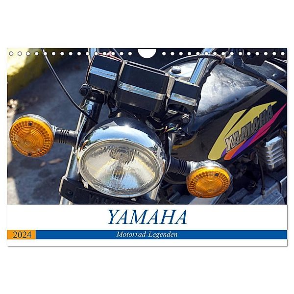 YAMAHA - Motorrad-Legenden (Wandkalender 2024 DIN A4 quer), CALVENDO Monatskalender, Henning von Löwis of Menar