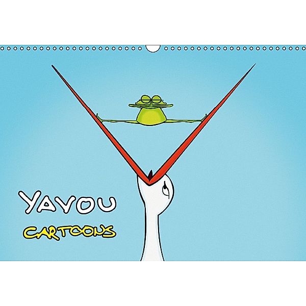 Yavou Cartoon-Kalender (Wandkalender 2014 DIN A3 quer), Yavou