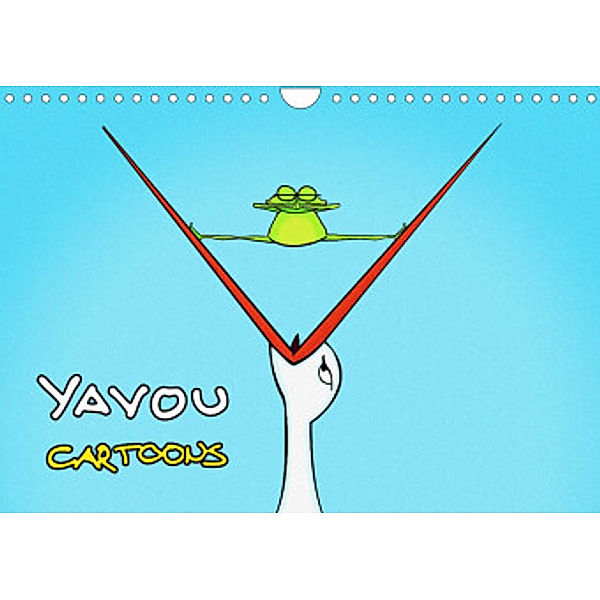 Yavou Cartoon-Kalender (Wandkalender 2022 DIN A4 quer), Yavou